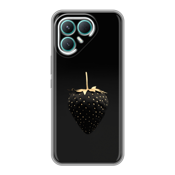 Силиконовый чехол на Tecno Pova 7 Pro 5G с принтом Черная клубника Силиконовый чехол на Tecno Pova 7 Pro 5G с принтом Черная клубника