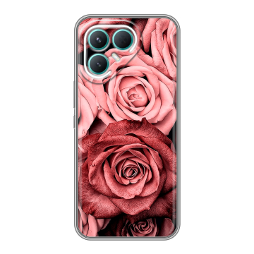 Силиконовый чехол на Tecno Pova 7 Pro 5G с принтом Цветы розы Силиконовый чехол на Tecno Pova 7 Pro 5G с принтом Цветы розы