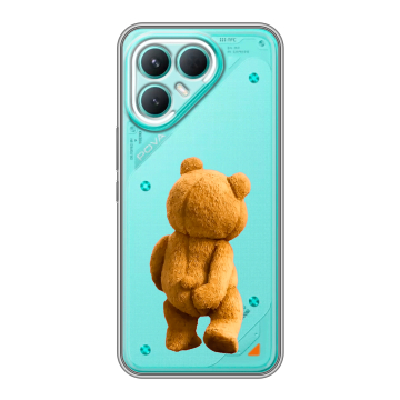 Силиконовый чехол на Tecno Pova 7 Pro 5G с принтом Медведь