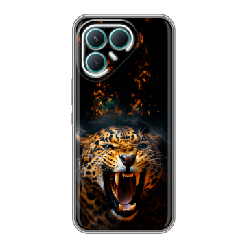 Силиконовый чехол на Tecno Pova 7 Pro 5G с принтом Леопард