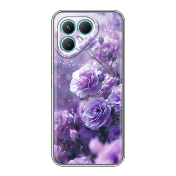 Силиконовый чехол на Tecno Pova 7 Pro 5G с принтом Розы цветы Силиконовый чехол на Tecno Pova 7 Pro 5G с принтом Розы цветы