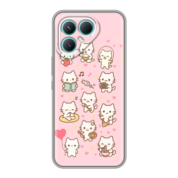 Силиконовый чехол на Tecno Pova 7 Pro 5G с принтом Hello Kitty Хелоу Кити Силиконовый чехол на Tecno Pova 7 Pro 5G с принтом Hello Kitty Хелоу Кити