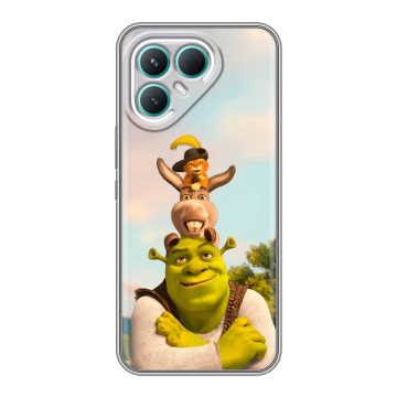 Силиконовый чехол на Tecno Pova 7 Pro 5G с принтом Шрек Shrek Силиконовый чехол на Tecno Pova 7 Pro 5G с принтом Шрек Shrek