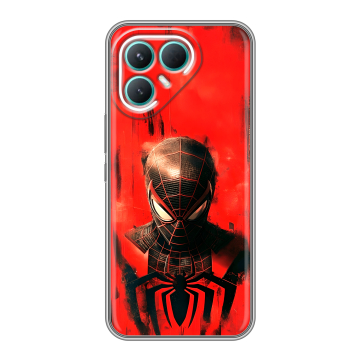 Силиконовый чехол на Tecno Pova 7 Pro 5G с принтом человек паук spiderman Силиконовый чехол на Tecno Pova 7 Pro 5G с принтом человек паук spiderman