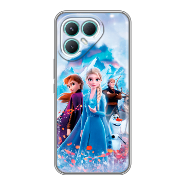 Силиконовый чехол на Tecno Pova 7 Pro 5G с принтом Холодное сердце Frozen Силиконовый чехол на Tecno Pova 7 Pro 5G с принтом Холодное сердце Frozen