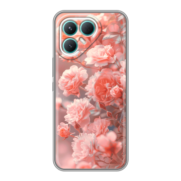 Силиконовый чехол на Tecno Pova 7 Pro 5G с принтом Розы цветы Силиконовый чехол на Tecno Pova 7 Pro 5G с принтом Розы цветы