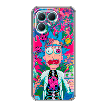 Силиконовый чехол на Tecno Pova 7 Pro 5G с принтом Рик и Морти Rick Morty Силиконовый чехол на Tecno Pova 7 Pro 5G с принтом Рик и Морти Rick Morty