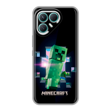 Силиконовый чехол на Tecno Pova 7 Pro 5G с принтом Майнкрафт Minecraft Силиконовый чехол на Tecno Pova 7 Pro 5G с принтом Майнкрафт Minecraft