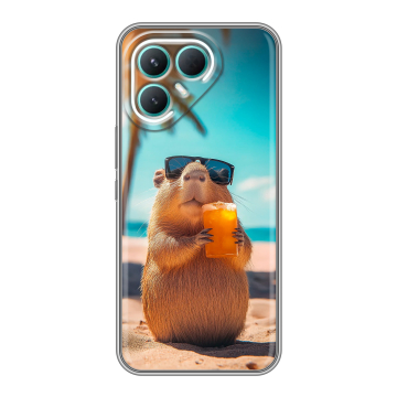 Силиконовый чехол на Tecno Pova 7 Pro 5G с принтом Капибара Силиконовый чехол на Tecno Pova 7 Pro 5G с принтом Капибара