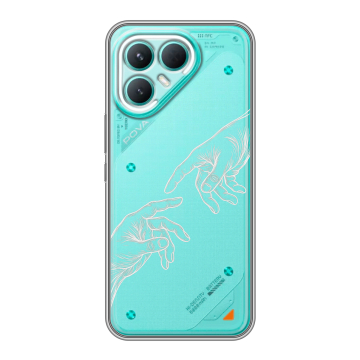 Силиконовый чехол на Tecno Pova 7 Pro 5G с принтом Сотворение мира Силиконовый чехол на Tecno Pova 7 Pro 5G с принтом Сотворение мира