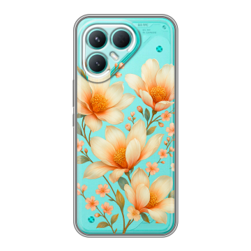 Силиконовый чехол на Tecno Pova 7 Pro 5G с принтом Цветы Силиконовый чехол на Tecno Pova 7 Pro 5G с принтом Цветы