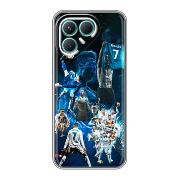 Силиконовый чехол на Tecno Pova 7 Pro 5G с принтом Реал Роналдо Силиконовый чехол на Tecno Pova 7 Pro 5G с принтом Реал Роналдо