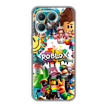 Силиконовый чехол на Tecno Pova 7 Pro 5G с принтом Roblox Роблокс Силиконовый чехол на Tecno Pova 7 Pro 5G с принтом Roblox Роблокс