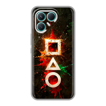 Силиконовый чехол на Tecno Pova 7 Pro 5G с принтом Squid Game Игра кальмара Силиконовый чехол на Tecno Pova 7 Pro 5G с принтом Squid Game Игра кальмара