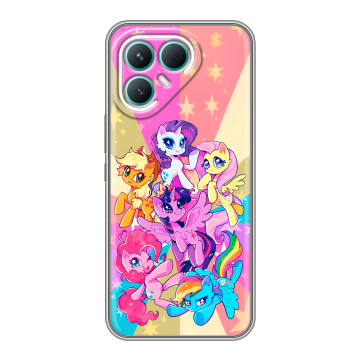 Силиконовый чехол на Tecno Pova 7 Pro 5G с принтом My little pony Дружба чудо Силиконовый чехол на Tecno Pova 7 Pro 5G с принтом My little pony Дружба чудо