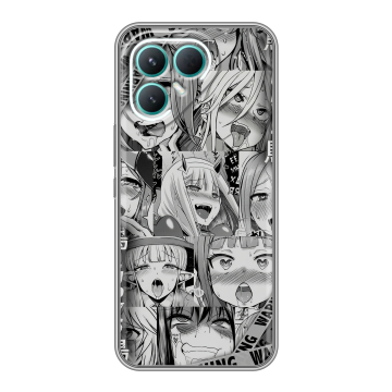 Силиконовый чехол на Tecno Pova 7 Pro 5G с принтом Ahegao Ахегао Аниме Силиконовый чехол на Tecno Pova 7 Pro 5G с принтом Ahegao Ахегао Аниме