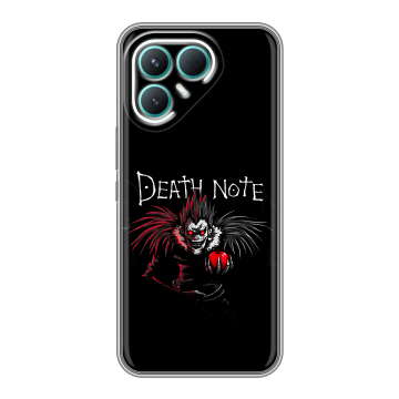 Силиконовый чехол на Tecno Pova 7 Pro 5G с принтом Death note Тетрадь смерти Силиконовый чехол на Tecno Pova 7 Pro 5G с принтом Death note Тетрадь смерти