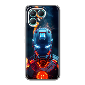 Силиконовый чехол на Tecno Pova 7 Pro 5G с принтом IronMan Железный человек Силиконовый чехол на Tecno Pova 7 Pro 5G с принтом IronMan Железный человек