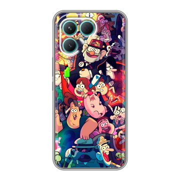Силиконовый чехол на Tecno Pova 7 Pro 5G с принтом Gravity Falls Гравити Фолз Силиконовый чехол на Tecno Pova 7 Pro 5G с принтом Gravity Falls Гравити Фолз