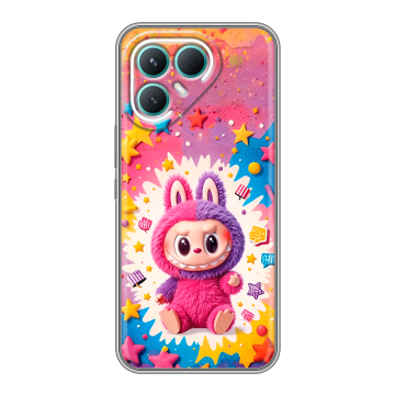 Силиконовый чехол на Tecno Pova 7 Pro 5G с принтом Labubu Лабубу Силиконовый чехол на Tecno Pova 7 Pro 5G с принтом Labubu Лабубу