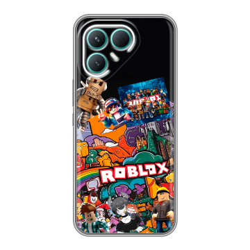 Силиконовый чехол на Tecno Pova 7 Pro 5G с принтом Roblox Роблокс Силиконовый чехол на Tecno Pova 7 Pro 5G с принтом Roblox Роблокс