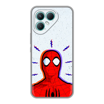 Силиконовый чехол на Tecno Pova 7 Pro 5G с принтом Spiderman Человек паук