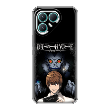 Силиконовый чехол на Tecno Pova 7 Pro 5G с принтом Death note Тетрадь смерти