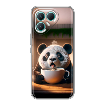Силиконовый чехол на Tecno Pova 7 Pro 5G с принтом смешная панда