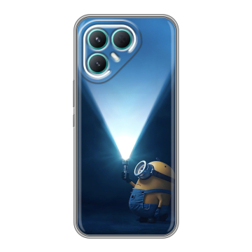 Силиконовый чехол на Tecno Pova 7 Pro 5G с принтом Миньоны