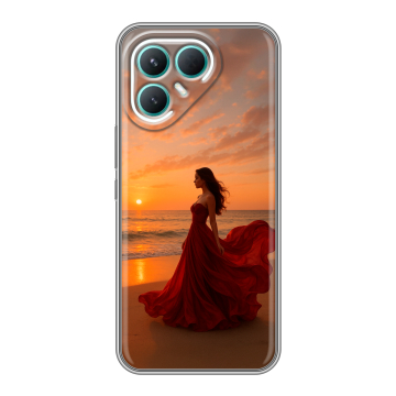 Силиконовый чехол на Tecno Pova 7 Pro 5G с принтом со своим фото