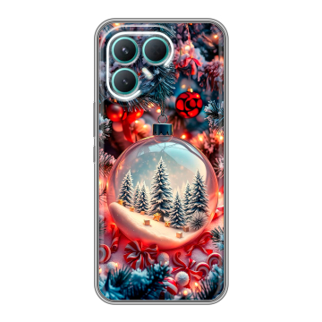 Силиконовый чехол на Tecno Pova 7 Pro 5G с принтом Новый год