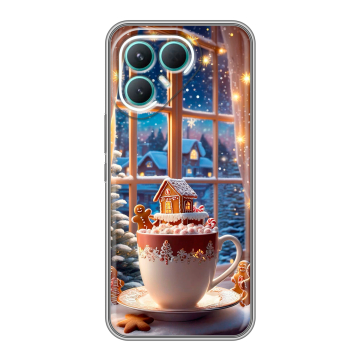 Силиконовый чехол на Tecno Pova 7 Pro 5G с принтом Новый год