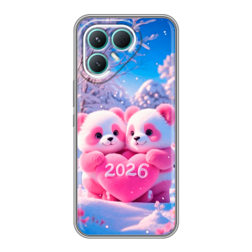 Силиконовый чехол на Tecno Pova 7 Pro 5G с принтом Новый год