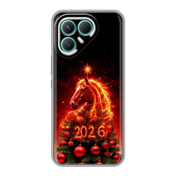 Силиконовый чехол на Tecno Pova 7 Pro 5G с принтом Новый год