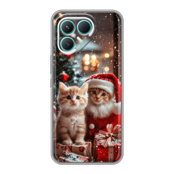 Силиконовый чехол на Tecno Pova 7 Pro 5G с принтом Новый год