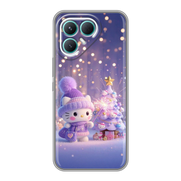 Силиконовый чехол на Tecno Pova 7 Pro 5G с принтом Новый год