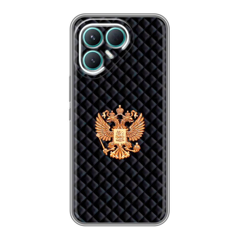 Силиконовый чехол на Tecno Pova 7 Pro 5G с принтом Герб России принт Силиконовый чехол на Tecno Pova 7 Pro 5G с принтом Герб России принт
