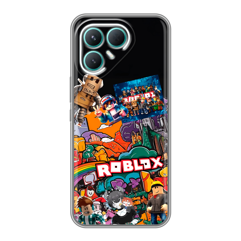 Силиконовый чехол на Tecno Pova 7 Pro 5G с принтом Roblox Роблокс Силиконовый чехол на Tecno Pova 7 Pro 5G с принтом Roblox Роблокс