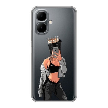 Силиконовый чехол на Infinix Smart 10 с принтом Женские принты Силиконовый чехол на Infinix Smart 10 с принтом Женские принты