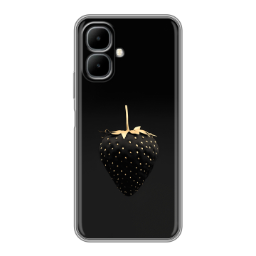 Силиконовый чехол на Infinix Smart 10 с принтом Черная клубника Силиконовый чехол на Infinix Smart 10 с принтом Черная клубника