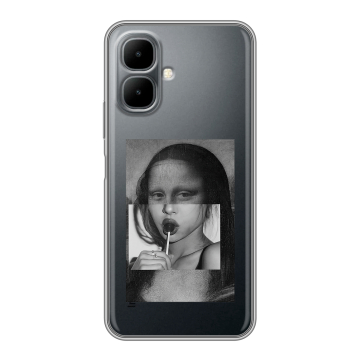 Силиконовый чехол на Infinix Smart 10 с принтом Мона Лиза