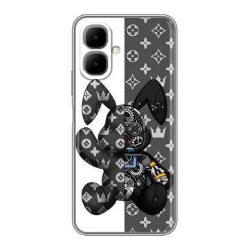 Силиконовый чехол на Infinix Smart 10 с принтом Луи робот Силиконовый чехол на Infinix Smart 10 с принтом Луи робот