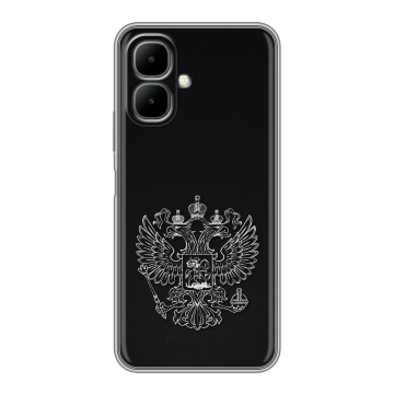 Силиконовый чехол на Infinix Smart 10 с принтом Герб России