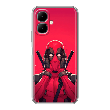 Силиконовый чехол на Infinix Smart 10 с принтом Дедпул Deadpool