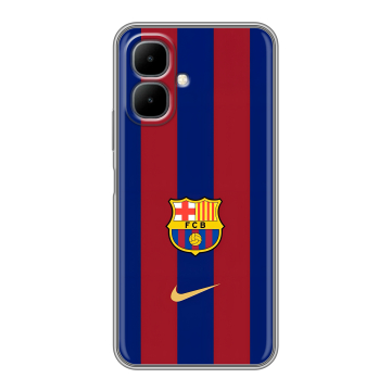 Силиконовый чехол на Infinix Smart 10 с принтом Барселона Barcelona