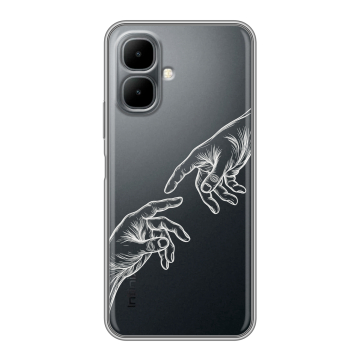 Силиконовый чехол на Infinix Smart 10 с принтом Сотворение мира