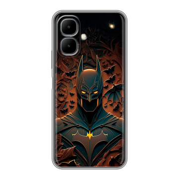 Силиконовый чехол на Infinix Smart 10 с принтом Batman Бэтмен