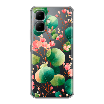 Силиконовый чехол на Infinix Smart 10 с принтом женский