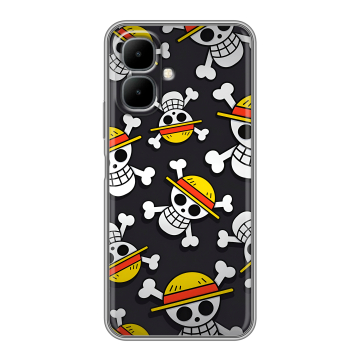 Силиконовый чехол на Infinix Smart 10 с принтом One Piece Ван Пис