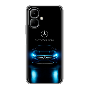 Силиконовый чехол на Infinix Smart 10 с принтом Mercedes Мерседес Силиконовый чехол на Infinix Smart 10 с принтом Mercedes Мерседес